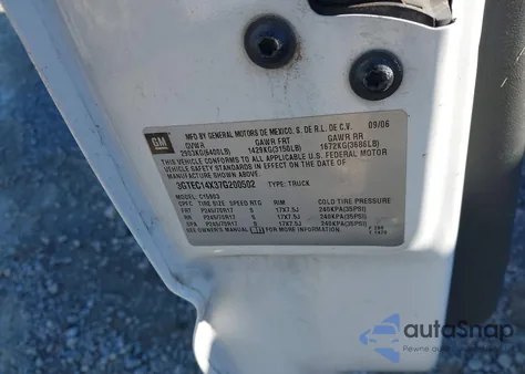 2007 GMC Sierra 1500 Classic Work Truck from USA, damaged, VIN 3GTEC14X37G200502